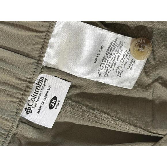 Columbia PFG Men's Light Khaki Convertible Cargo Pants Multiple Pockets Size 3XL - Picture 5 of 9